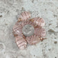 Rose Quartz, Rose Gold Wired Trapezoid, 16x29mm Pendant